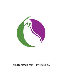 egg plant icon vetor illustration design template