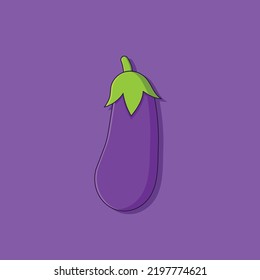 Egg Plant stock vector illustration