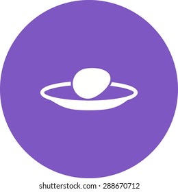 Egg, plate, food icon vector image.Can also be used for easter, celebration, observances and holidays. Suitable for mobile apps, web apps and print media.