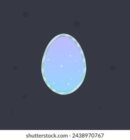 Egg Pop Up Window Banner Game UI Easter Cartoon Cute Style Vector Design