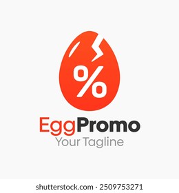 Egg Promo Plantilla de diseño de logotipo. Bueno para empresas, agencias, comunidad y Organización