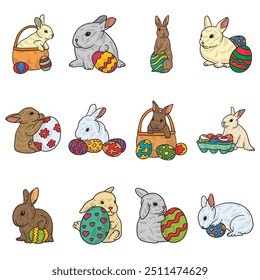 Egg And Rabbit - Colored
