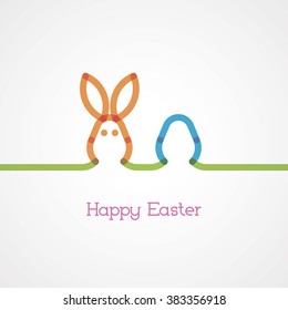 egg and rabbit line
