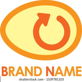 egg return logo orange logo