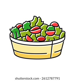 egg roll fast food color icon vector. egg roll fast food sign. isolated symbol illustration