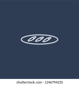 Egg Roll icon. Egg Roll linear design concept from Chinese Food collection. Simple element vector illustration on dark blue background.