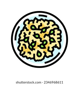 egg salad color icon vector. egg salad sign. isolated symbol illustration