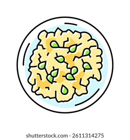 egg salad color icon vector. egg salad sign. isolated symbol illustration