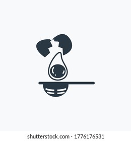 Egg separator icon isolated on clean background. Egg separator icon concept drawing icon in modern style. Vector illustration for your web mobile logo app UI design.
