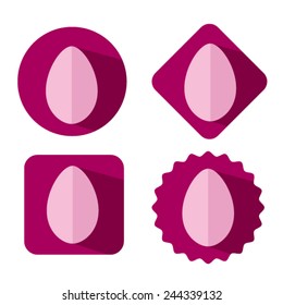 Egg, set of icons. Easter.