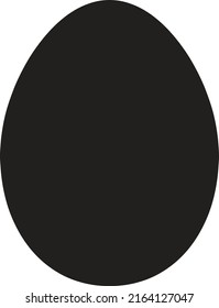 Egg Shape Easter Simple Egg Silhouette 