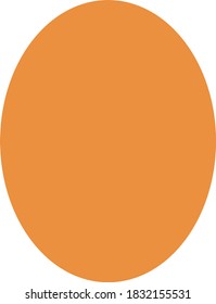 Egg shape food decoration vector