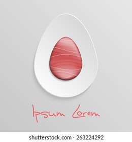 Egg shaped design element.