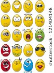 Egg shaped emoticon collection