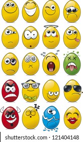 Egg shaped emoticon collection