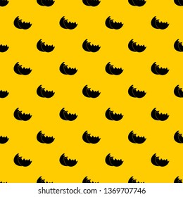 Egg shell pattern seamless vector repeat geometric yellow for any design