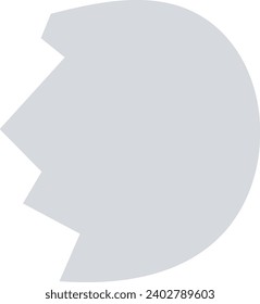 Ilustración del vector de silueta de la cubierta de huevo