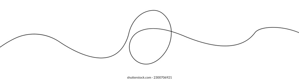 Egg sign line continuous drawing vector. One line Egg vector background. Egg icon. Continuous outline of Egg. Linear Eggs design.