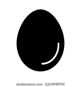 Egg silhouette icon. Egg shell. Vector.
