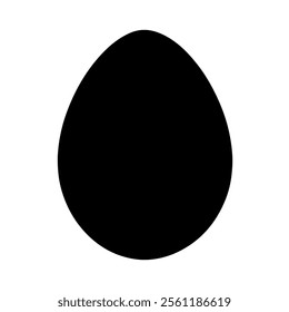 Egg silhouette icon vector design.
