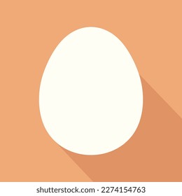 An egg in the simple design illustration
