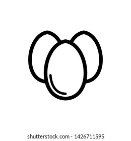 Egg simple icon vector illustration.