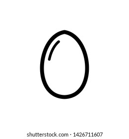 Egg simple icon vector illustration.
