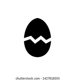 Egg simple icon vector illustration.