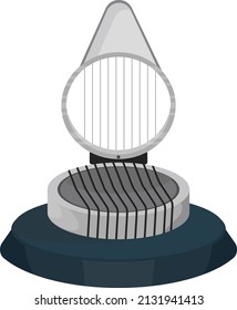 Egg slicer, illustration, vector on a white background.