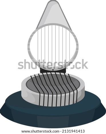 Egg slicer, illustration, vector on a white background.