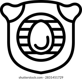 Egg Slicer Vector Design Icon Style