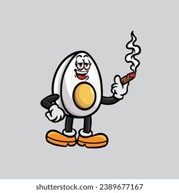 egg smoking joint and hold nug from weed cannabis bud flower marijuana