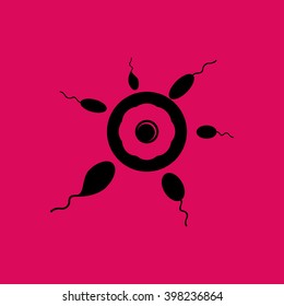 Egg & Sperms Icon. Eps-10.