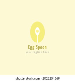 egg spoon logo suitable for food and beverage business or related