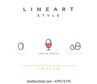 Egg style linear / lineart