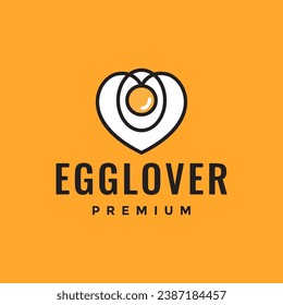 egg sunny side up cuisine lover food logo design vector icon illustration