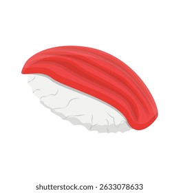 ilustração isométrica de sushi ovo adequado para modelos de menu e designs de embalagem de alimentos