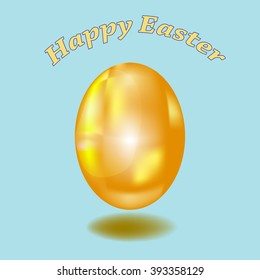 The egg a symbol of Easter, Happy Easter, to design posters, cards, brochures, leaflets and flyers