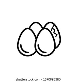 Egg Symbol Icon Vector Illustration