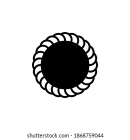 egg tart icon symbol in solid black flat shape glyph icon, isolated on white background