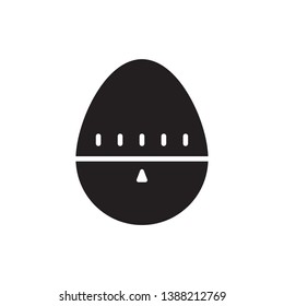 egg timer icon vector glyph style