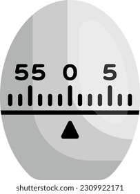 Egg timers concept, Mechanical musical electronic eggtimer vector color icon design, Bakery and Baked Goods symbol, Culinary and Kitchen Education sign, Recipe development stock 