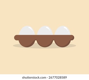 design de conceito de ícone da bandeja de ovo