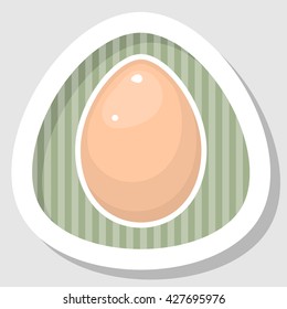 Egg vector colorful icon