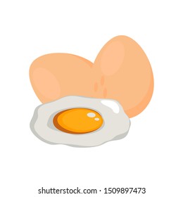 egg vector design, food illustration design.