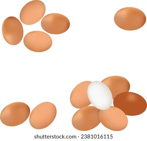 Egg vector design on a white background