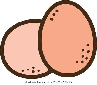 Egg vector doodle illustration and graphic