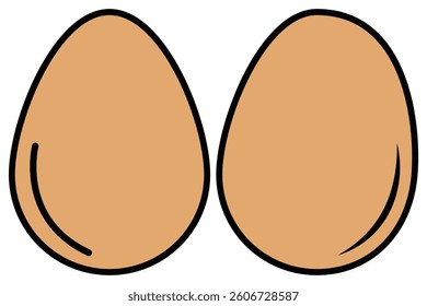 Egg vector. Easter day element set. Vector illustration of egg.