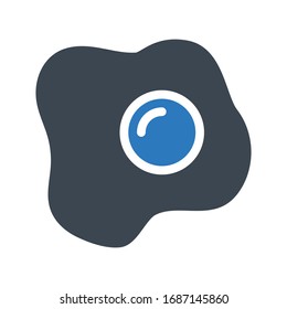 egg vector glyph color icon 