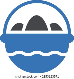 icono de color de glifo vector de huevo
